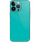 Aqua Blue Blue Solid iPhone 14 Pro Skin